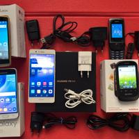 Lotto 5 Cellulari Huawei-Samsung-LG-Nokia-Vodafone