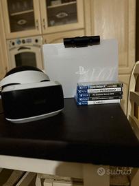 PSVR CON PLAYSTATION CAMERA COME NUOVA + GIOCHI!!