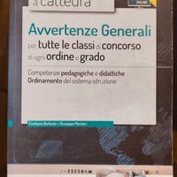 Libro Avvertenze Generali Concorso Cattedra Edises
