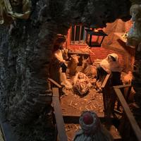 Presepe artigianale pastori 20cm in tessuto