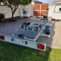Carrello barche motorizzato omologatounico italia