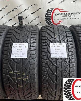 4 PNEUMATICI 235/40 R18 RIKEN INVERNALI 80%