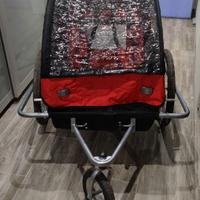 Carrello porta bambini per bici e traccking