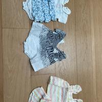 Vestiti e conpleti estivi 1-3 mesi, 56 cm. Neonata