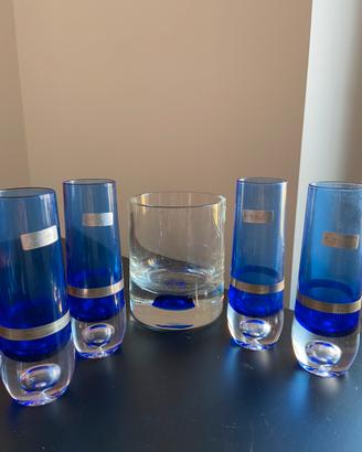 Set bicchieri cristallo + portaghiaccio