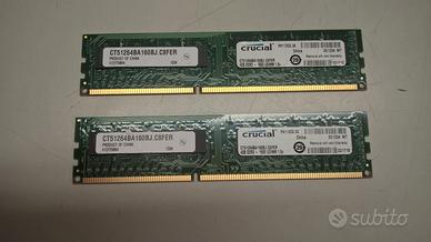 Banchi di RAM DDR3 da 4 GB 1600MHz Crucial