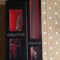 Kreativa trinciapollo e coltello da pane nuovi 