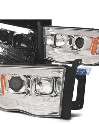 FARI PER DODGE RAM 02-06 CON TUBO LED CROMATO