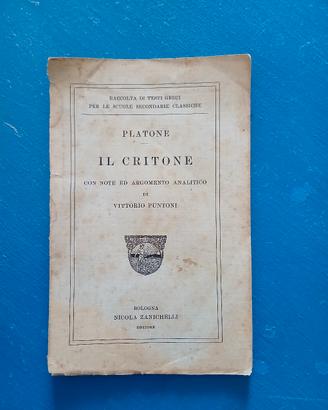 Platone – Il Critone | Zanichelli anni ‘20 
