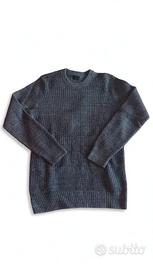 Maglione grigio con trama uomo