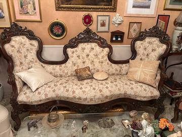 Divano e poltrone stile Luigi Filippo