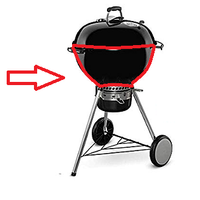 Campana di ricambio per barbecue weber