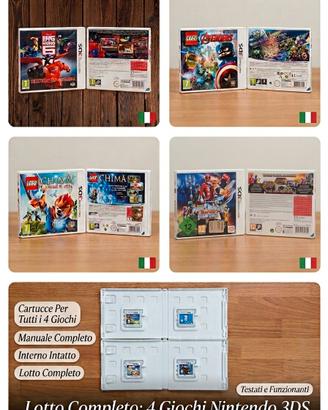 lotto di 4 giochi per Nintendo 3ds 