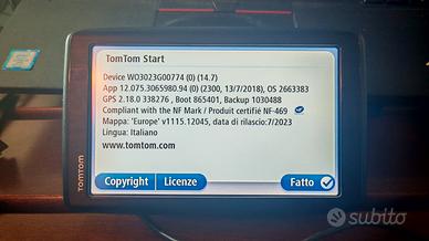 Navigatore Satellitare TomTom Start Mappe 2023