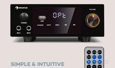 Amplificatore AUNA  50 W  X 2. RMS