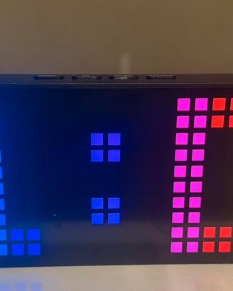 Sveglia digitale a led multicolori nuova