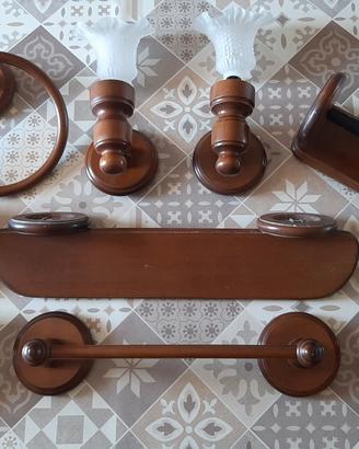 Arredo bagno legno e vetro