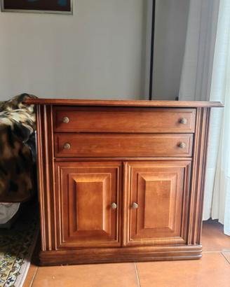 Cassettiera in legno massello in classico