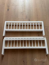 Due sponde per letto in legno