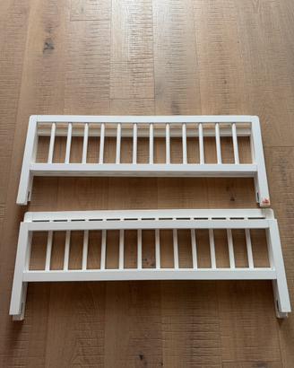 Due sponde per letto in legno