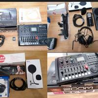 Sheda Audio Multitraccia Zoom R8, microfono, etc