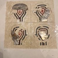 Litografia Angelo Cagnone con argento