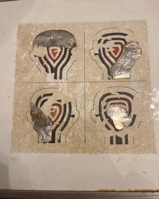 Litografia Angelo Cagnone con argento