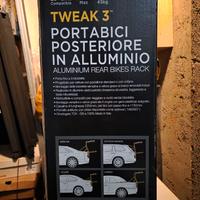 Portabici posteriore in alluminio