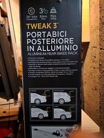 Portabici posteriore in alluminio