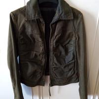 Giubbino in Jeans Verde Foderato T. 42