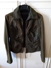 Giubbino in Jeans Verde Foderato T. 42