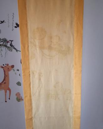 Tenda in lino ocra 46×144 cm