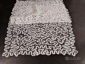 Runner vintage in pizzo di Cantù 96x36 cm