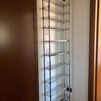 Mobile a ripiani in acciaio stile 2000/industrial