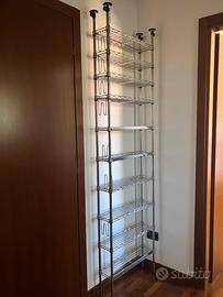 Mobile a ripiani in acciaio stile 2000/industrial