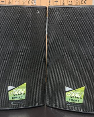Coppia Casse Amplificate DB B-Hype 15