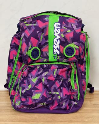 Zaino Seven 7.1 Viola, Fucsia e Verde