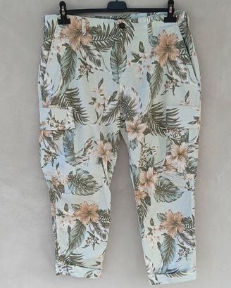 Pantalone cargo donna Mason's, tg 48, floreale