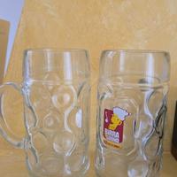 2 Boccali di birra in vetro