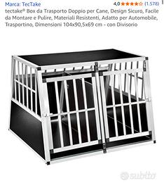 box trasporto cani XXL doppio