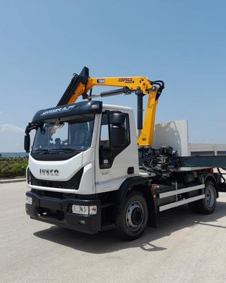 IVECO EUROCARGO 140-280 SCARRABILE GRU COPMA 130A