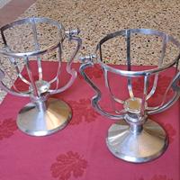 Portabottiglie alpacca argentato F.lli Calderoni