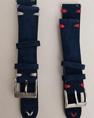 Cinturini per orologi 20mm in alcantara.