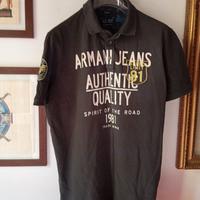 Polo Armani Jeans Aj Shirt maglietta uomo cotone