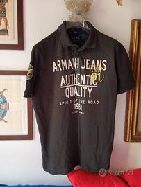 Polo Armani Jeans Aj Shirt maglietta uomo cotone