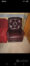 Poltrona in pelle 