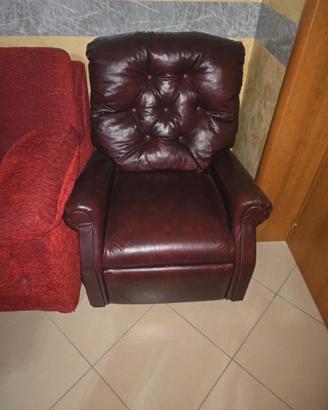 Poltrona in pelle 