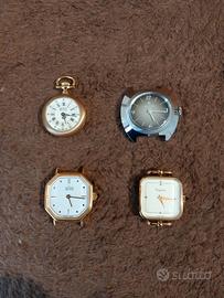 4 orologi a carica manuale
