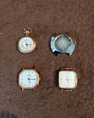 4 orologi a carica manuale