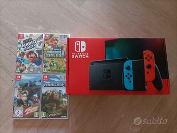 Nintendo switch più 4 giochi 